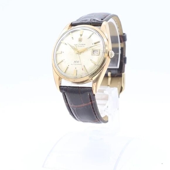 Vintage 36mm Waltham 100 Autochron Men's Automatic Wristwatch R312 Running - Picture 1 of 6